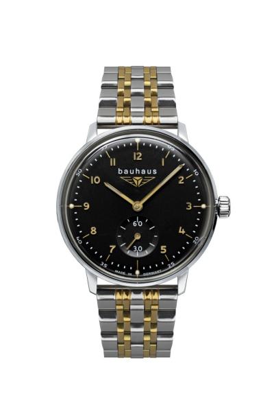 Bauhaus Damenuhr Quarz mit kleiner Sekunde mit Metallarmband